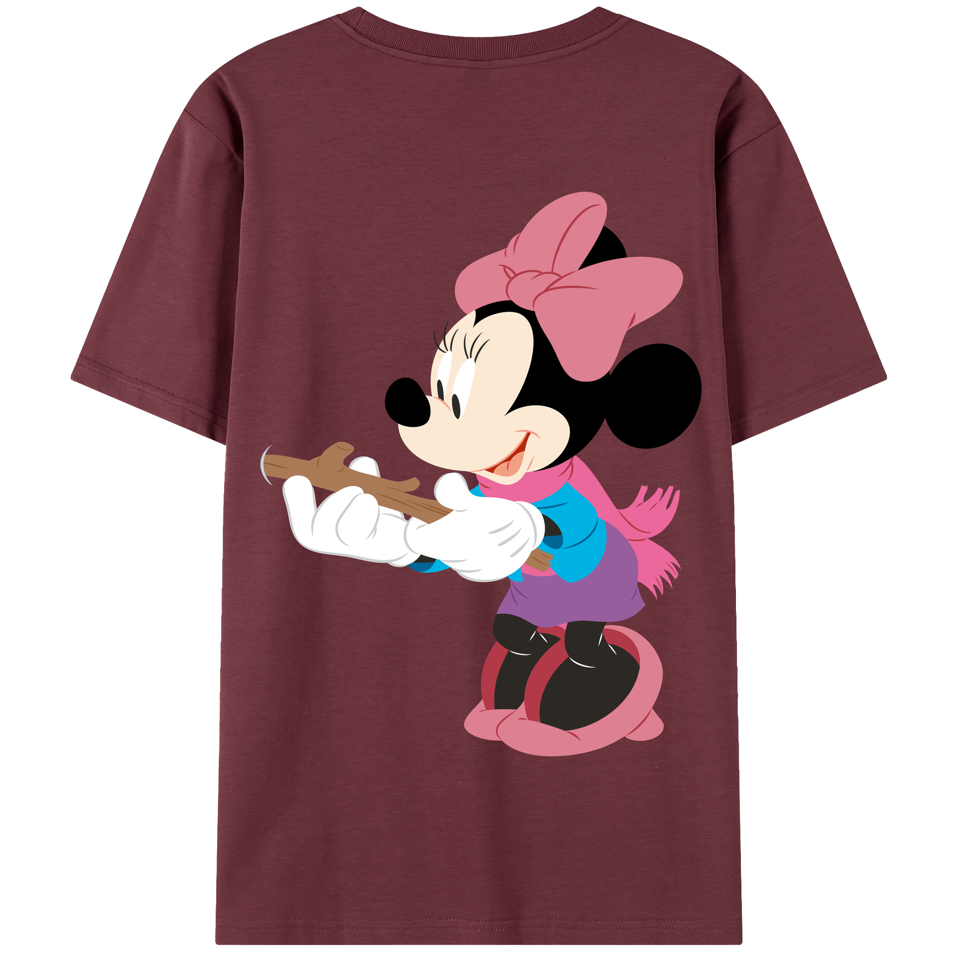 （画像用） ミッキーマウス Mickey Mouse 綿100％半袖Tシャツ（背面プリント）